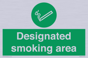 Designated smoking area